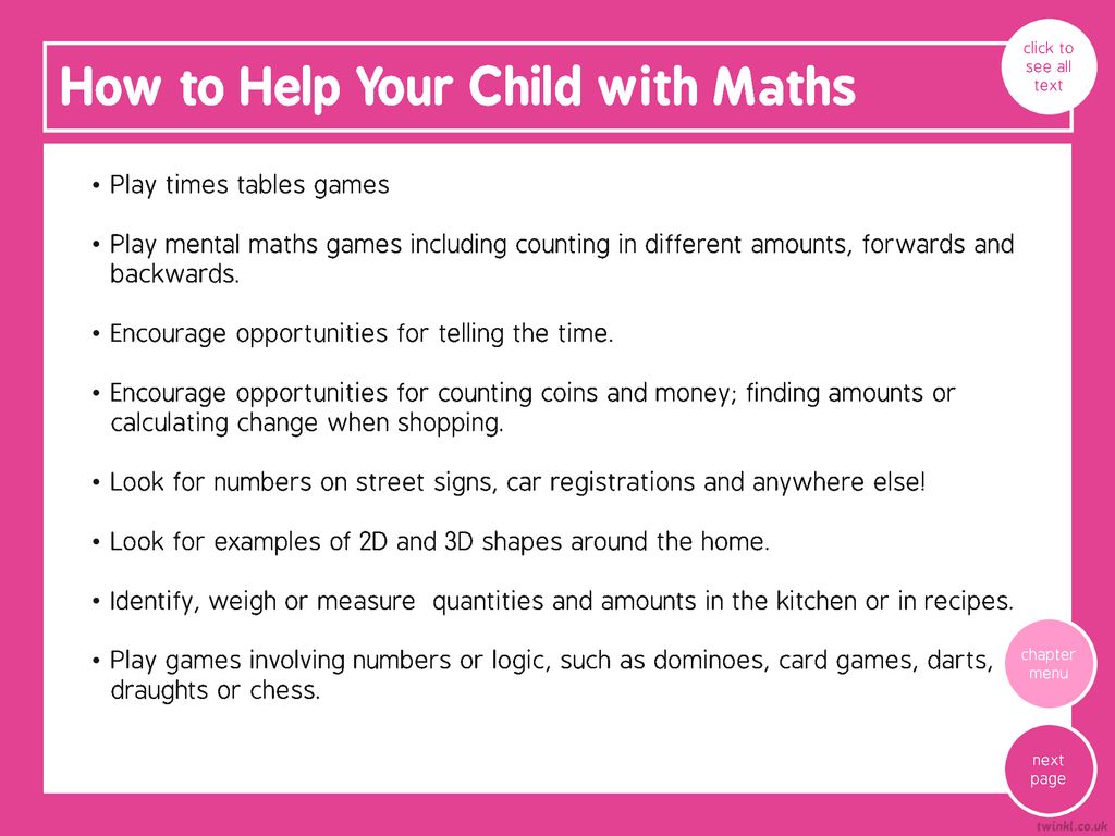 How to Help Your Child with Maths