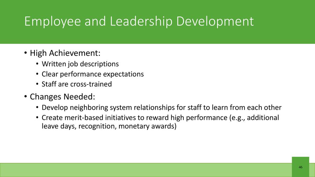 Employee and Leadership Development