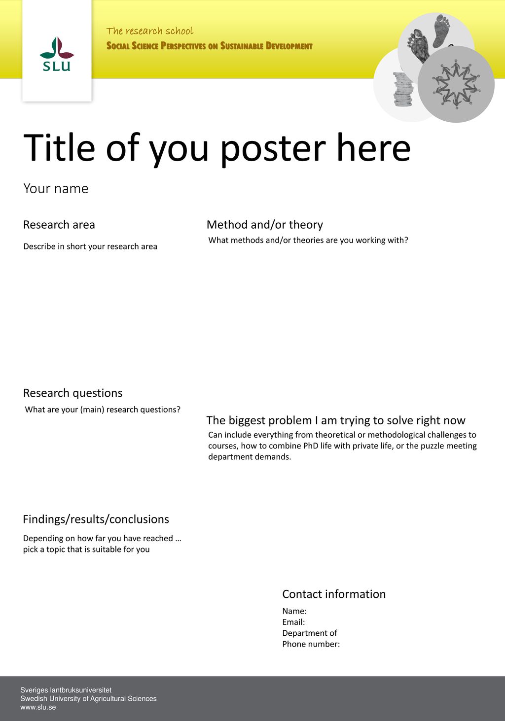 Title of you poster here