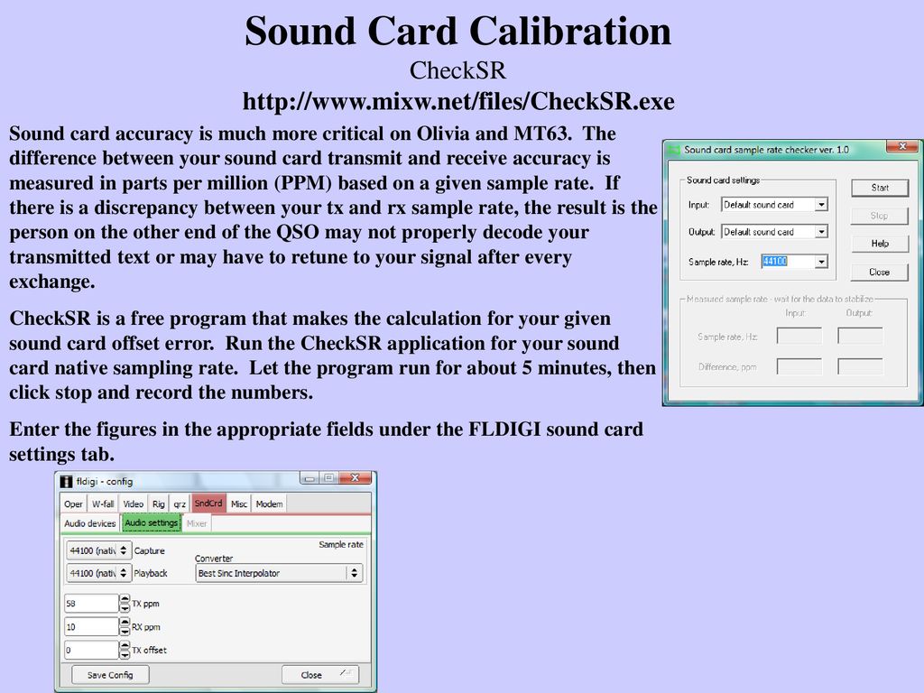 Digital Sound Card Modes and Operation