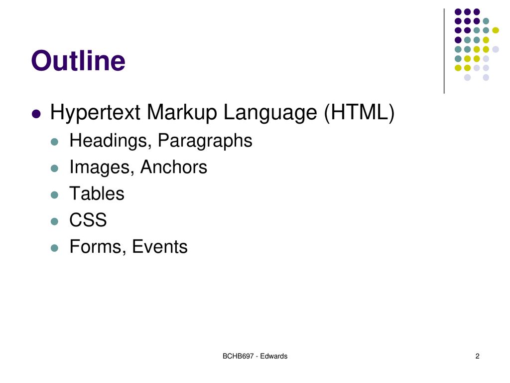 HTML Basics BCHB ppt download