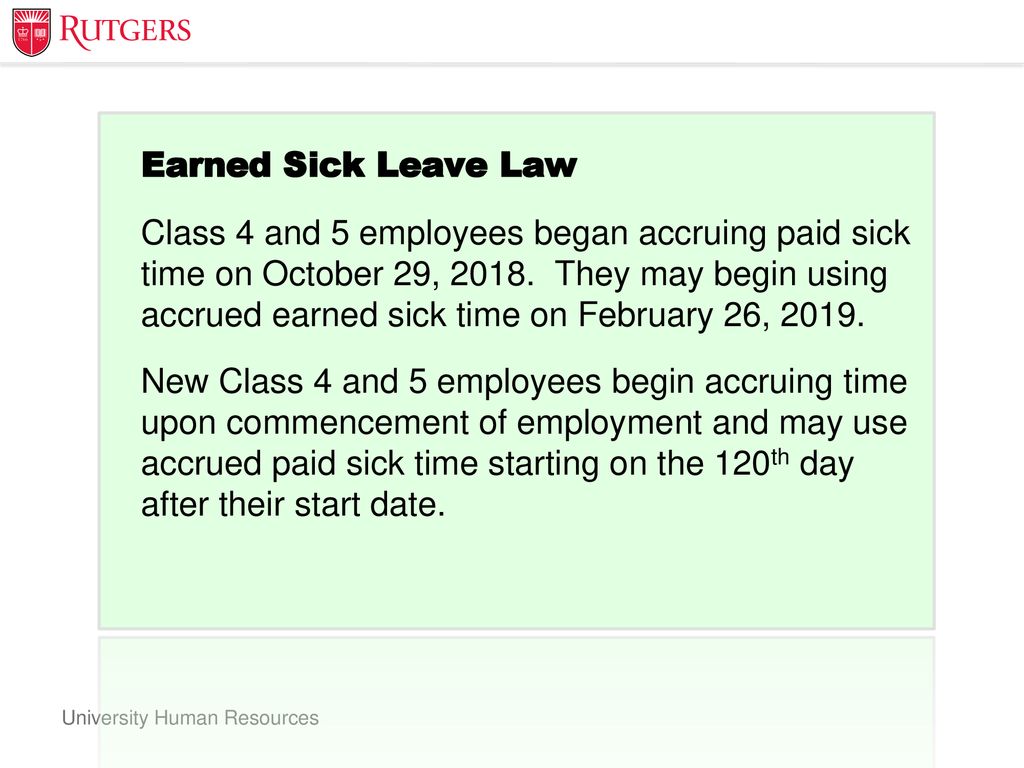 New jersey earned sick leave for timekeepers and approvers ppt download