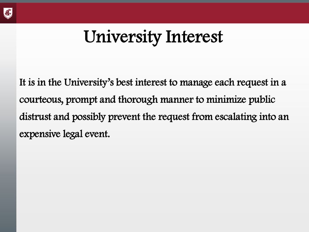 University Interest