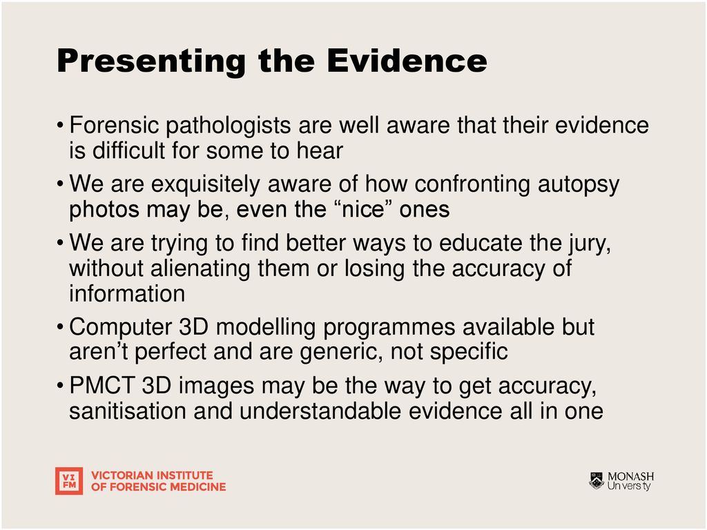 Recent Advances In Forensic Pathology: Post-mortem CT Imaging - Ppt ...