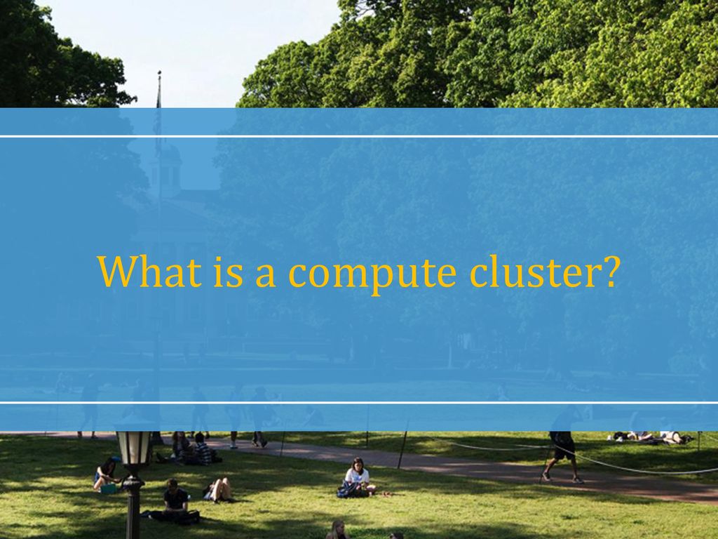 What is a compute cluster