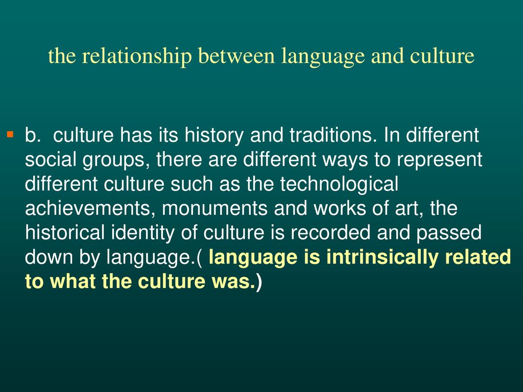 the relationship between language and culture pdf