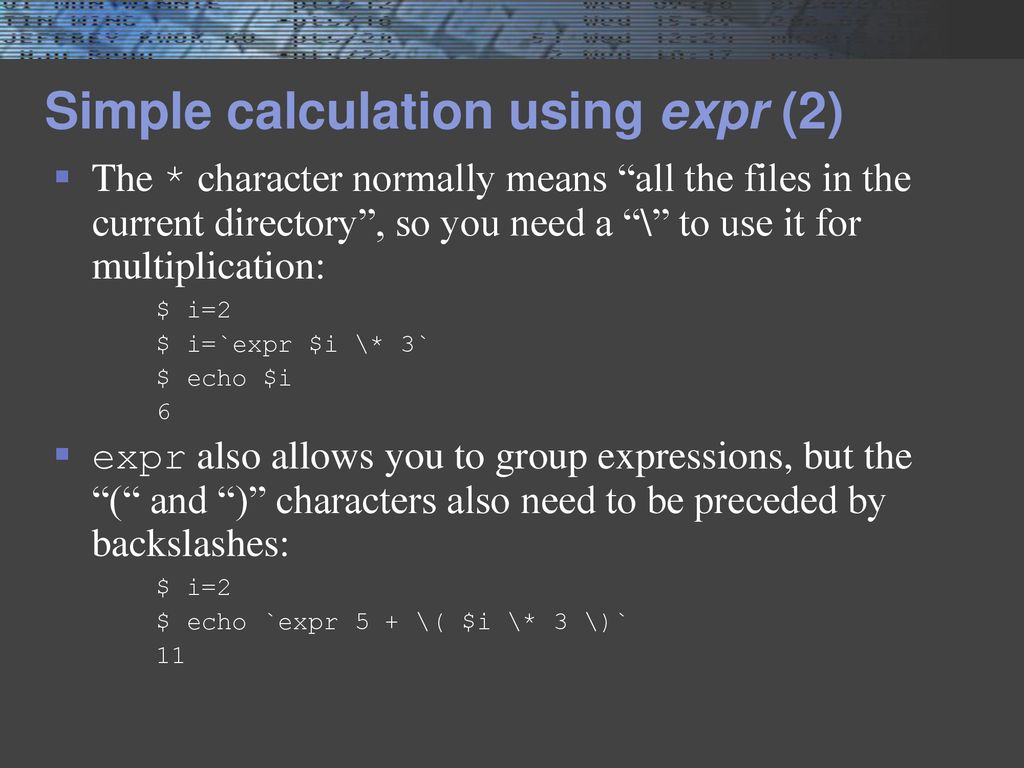 Shell programming ppt download