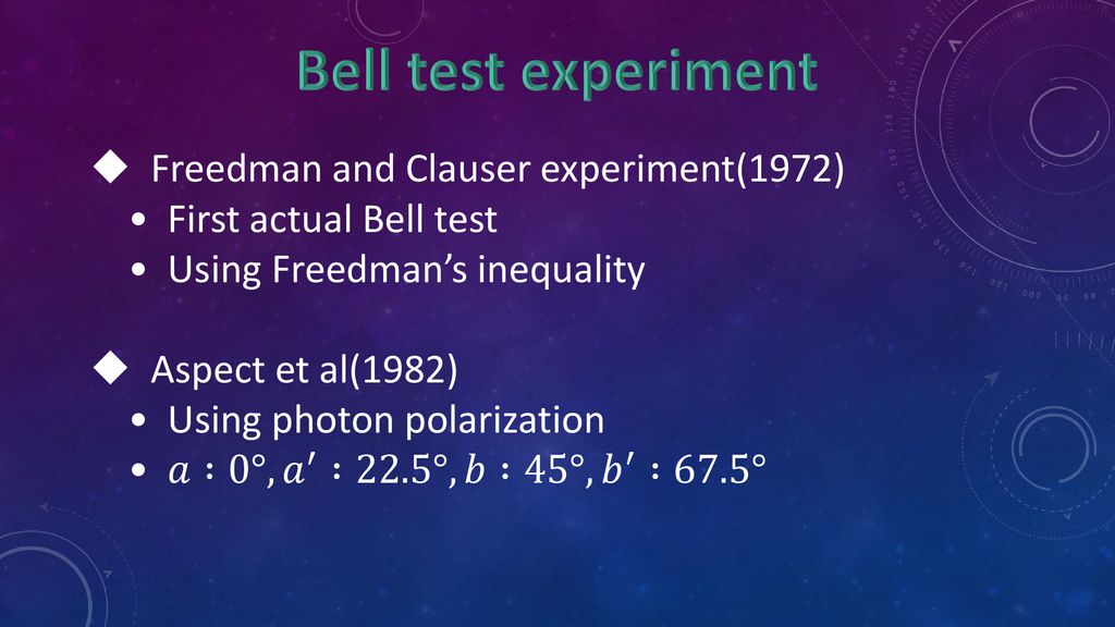 bell clauser experiment