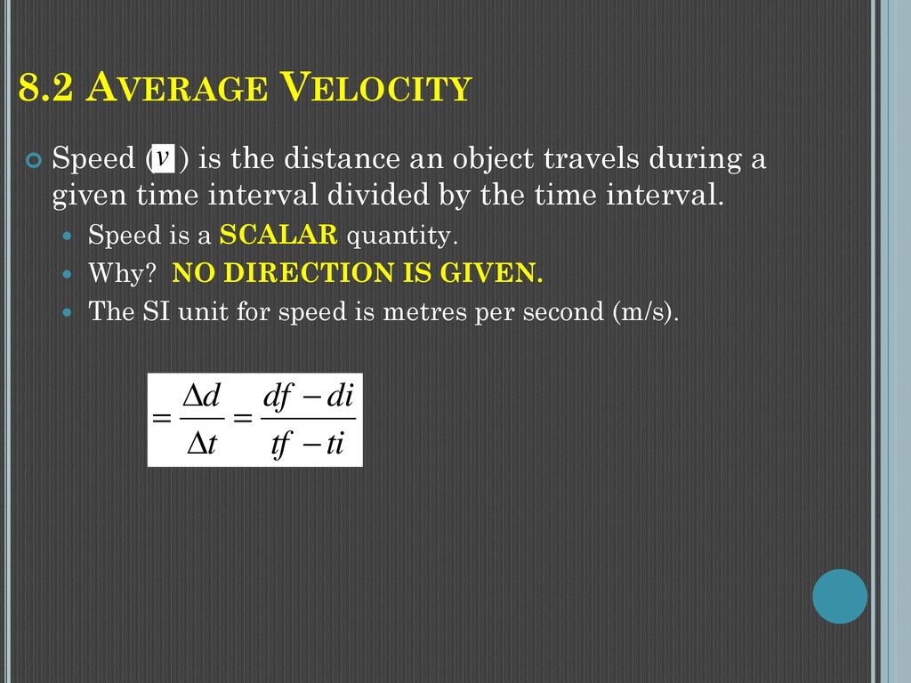255.25 Average Velocity: Calculating The rate and Direction of