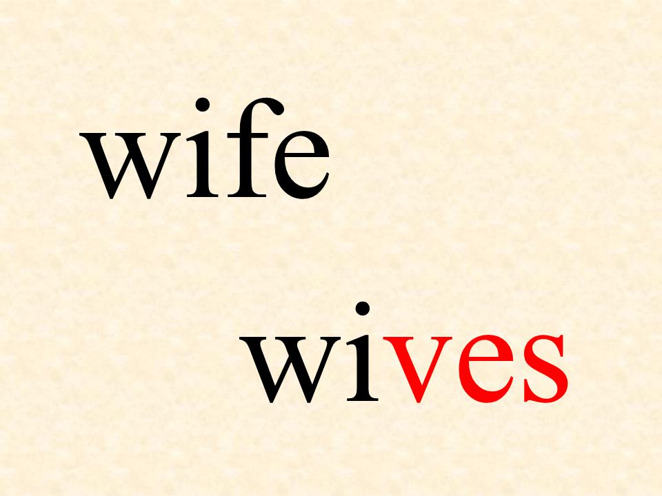 wife wives