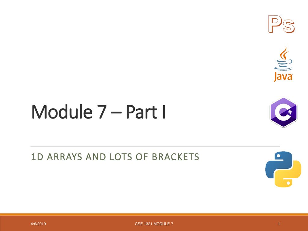 1D Arrays and Lots of Brackets - ppt download