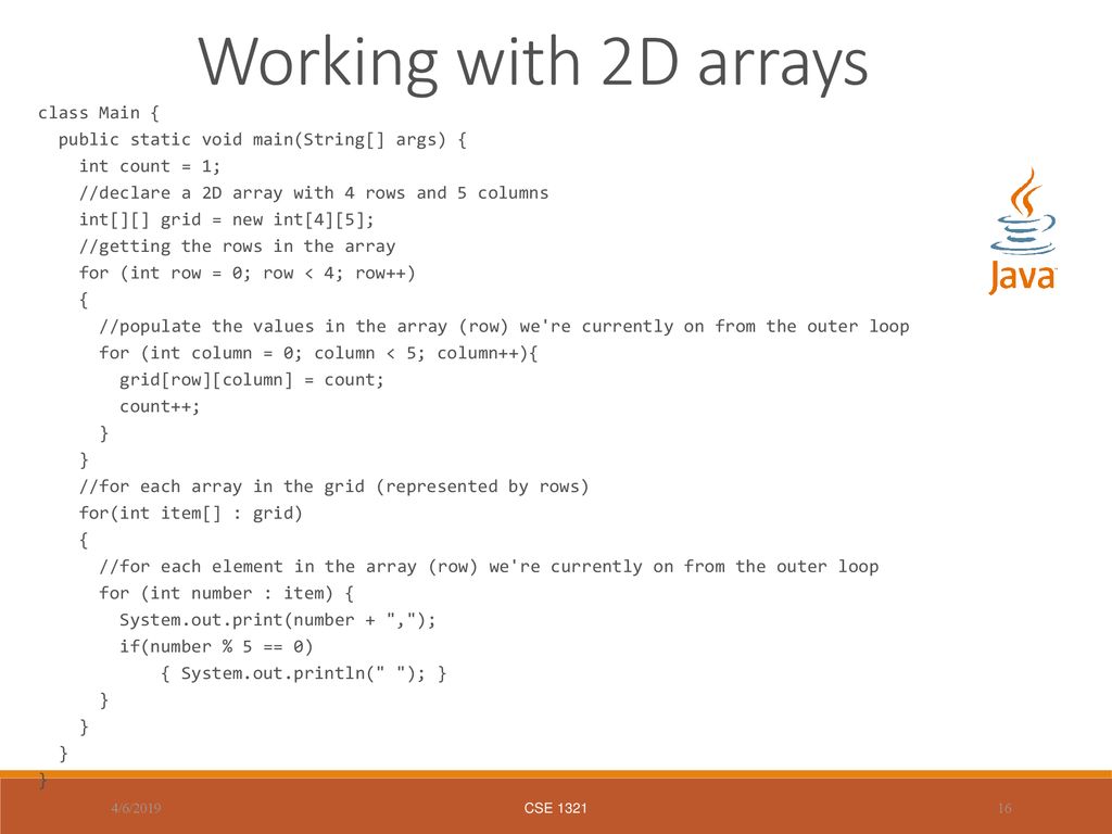 1D Arrays and Lots of Brackets - ppt download