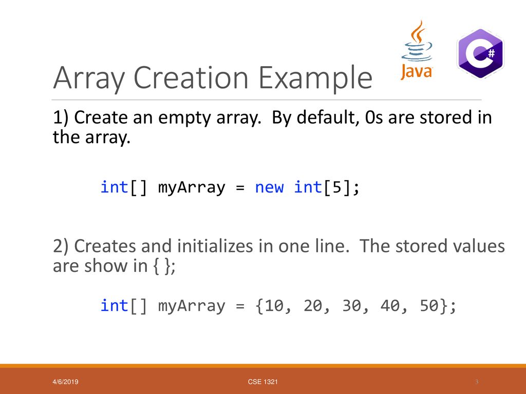 1D Arrays and Lots of Brackets - ppt download