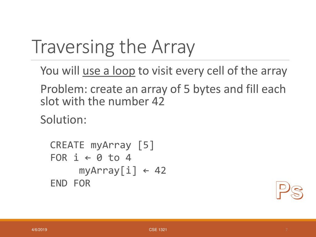 1D Arrays and Lots of Brackets - ppt download