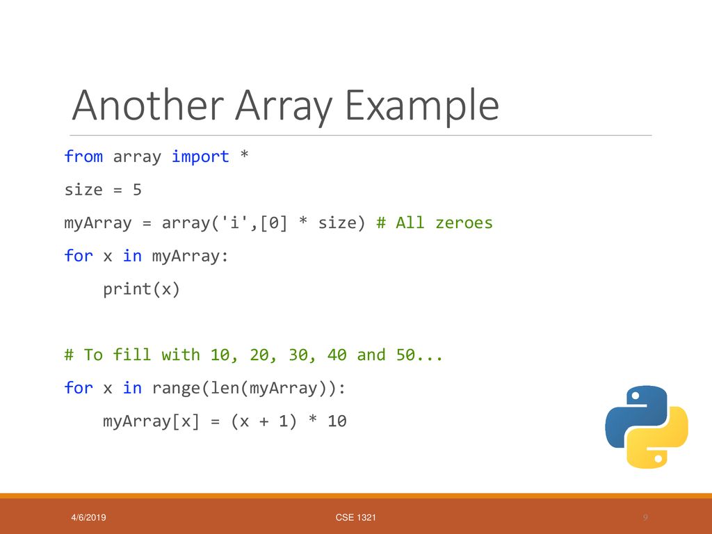1D Arrays and Lots of Brackets - ppt download