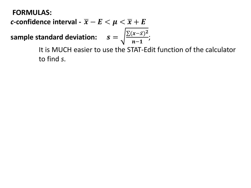 Chapter 6 Confidence Intervals Ppt Download