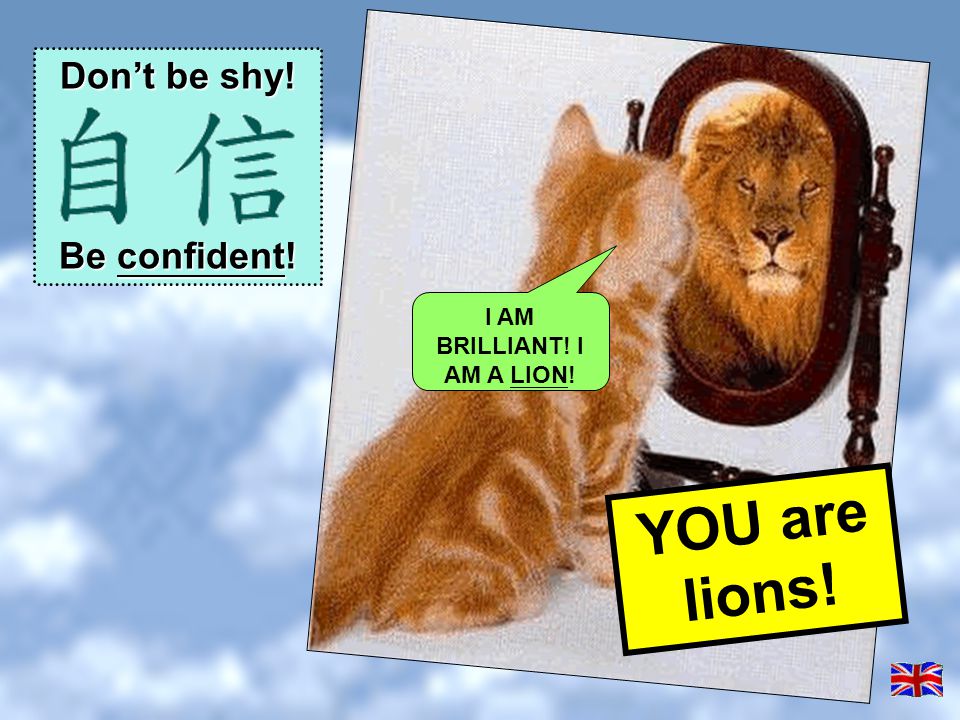 I AM BRILLIANT! I AM A LION!
