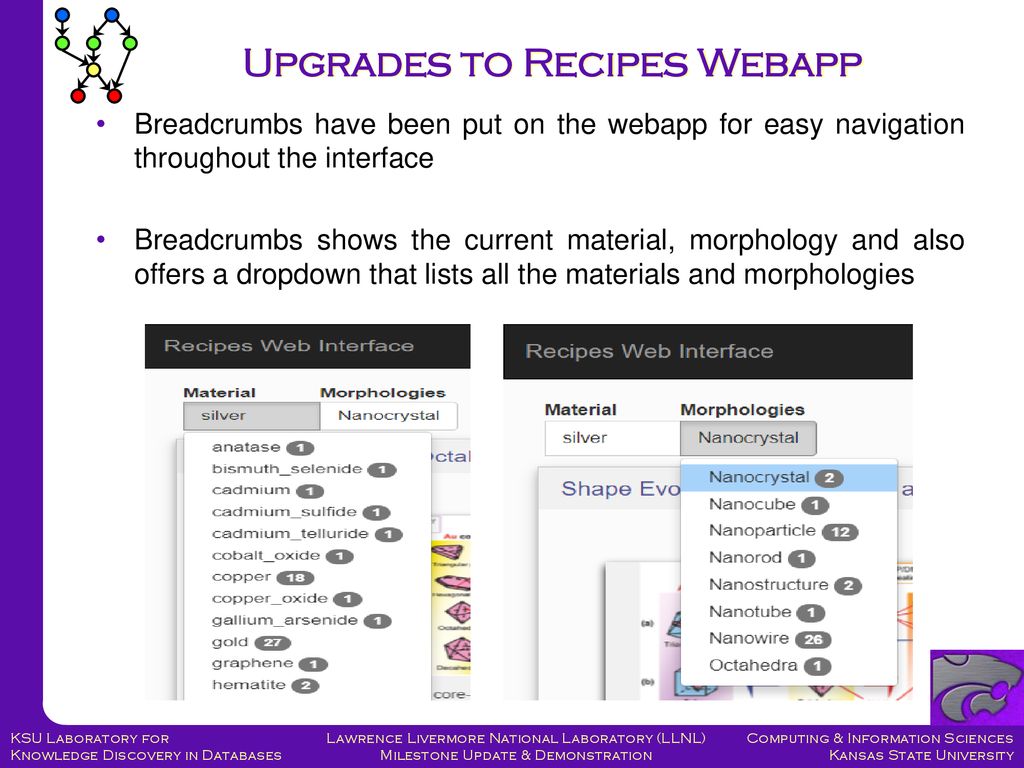 Upgrades to Recipes Webapp