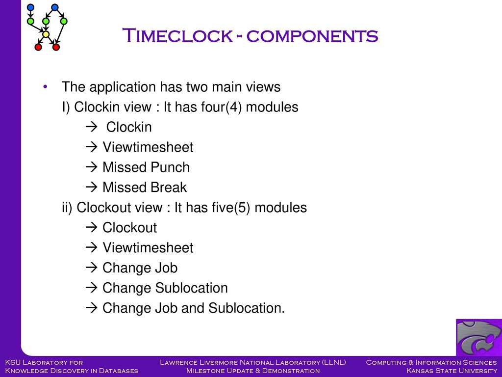 Timeclock - components