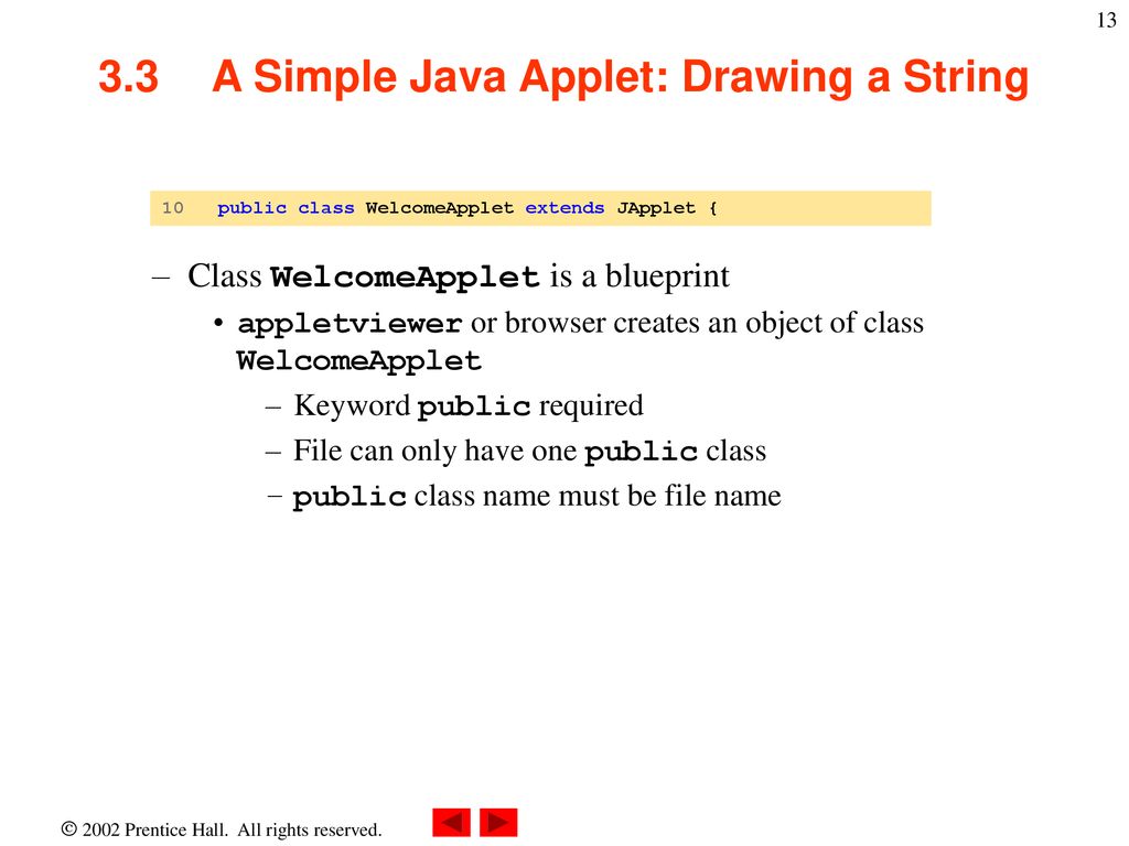 Chapter 3 - Introduction to Java Applets - ppt download