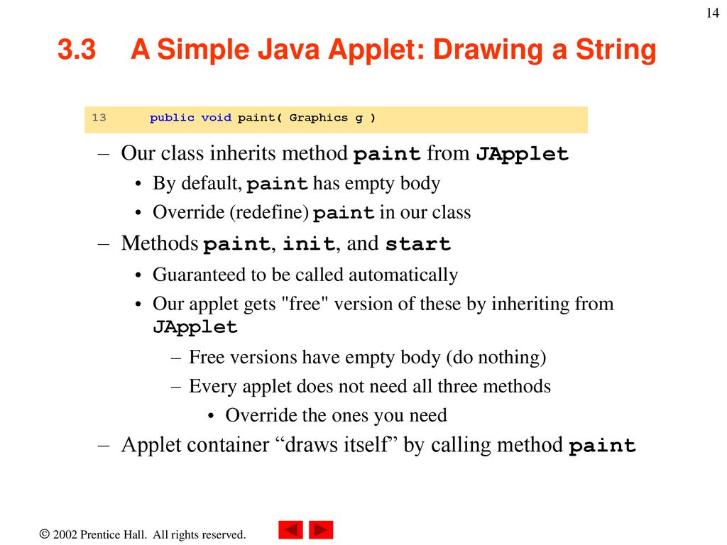Chapter 3 - Introduction to Java Applets - ppt download