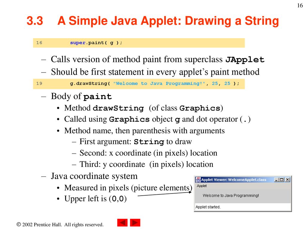 Chapter 3 - Introduction to Java Applets - ppt download