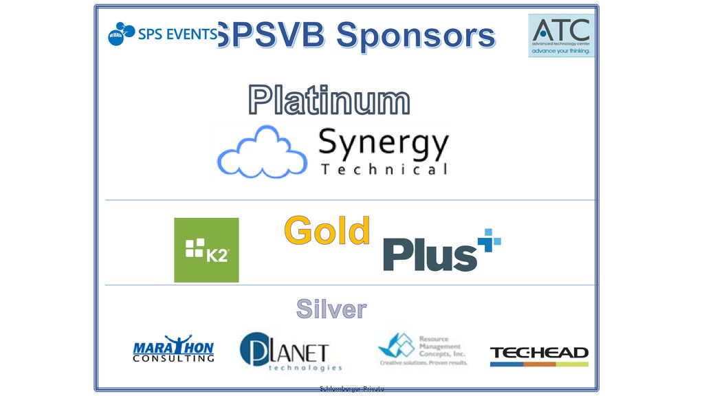 SPSVB Sponsors Platinum Gold Silver