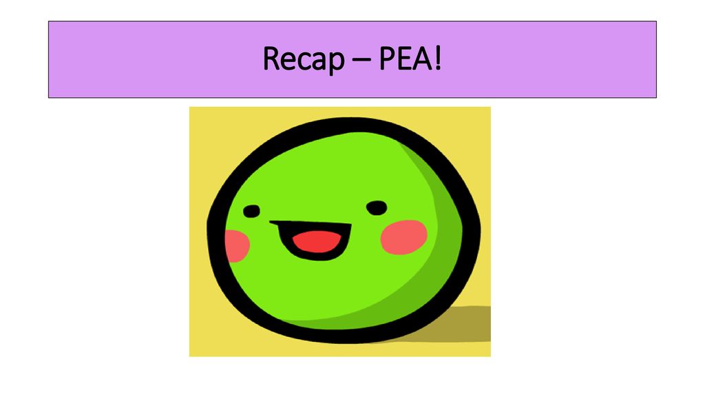 Recap – PEA!