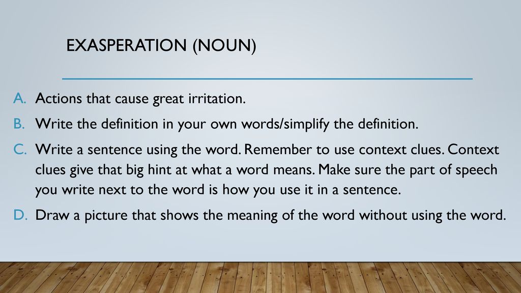 use the word define in a sentence