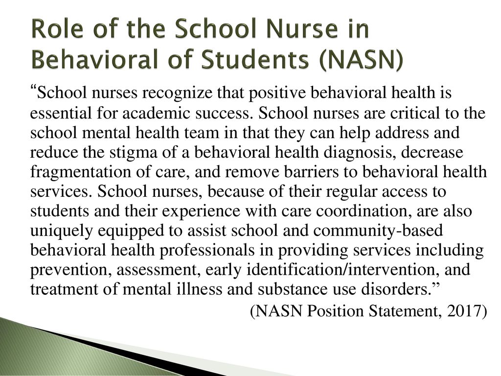 PDF) The role of the school nurse in special schools for pupils