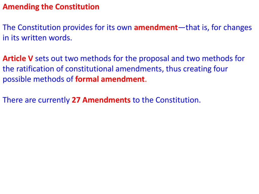 The Constitution. - ppt download