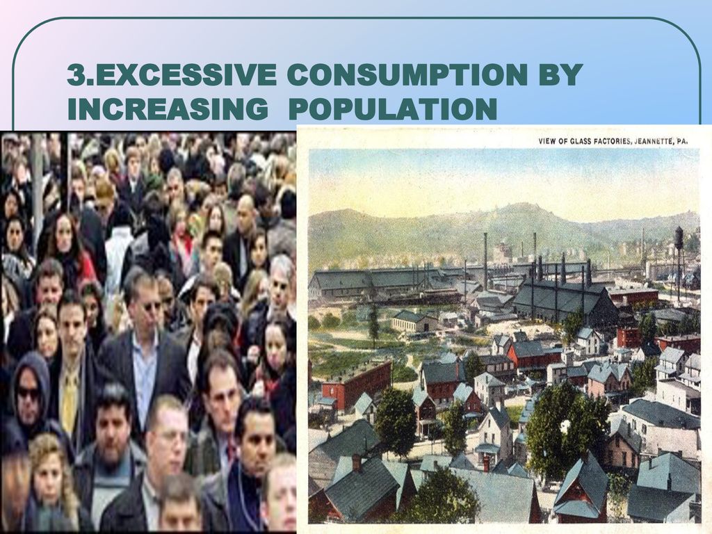 3.EXCESSIVE CONSUMPTION BY INCREASING POPULATION