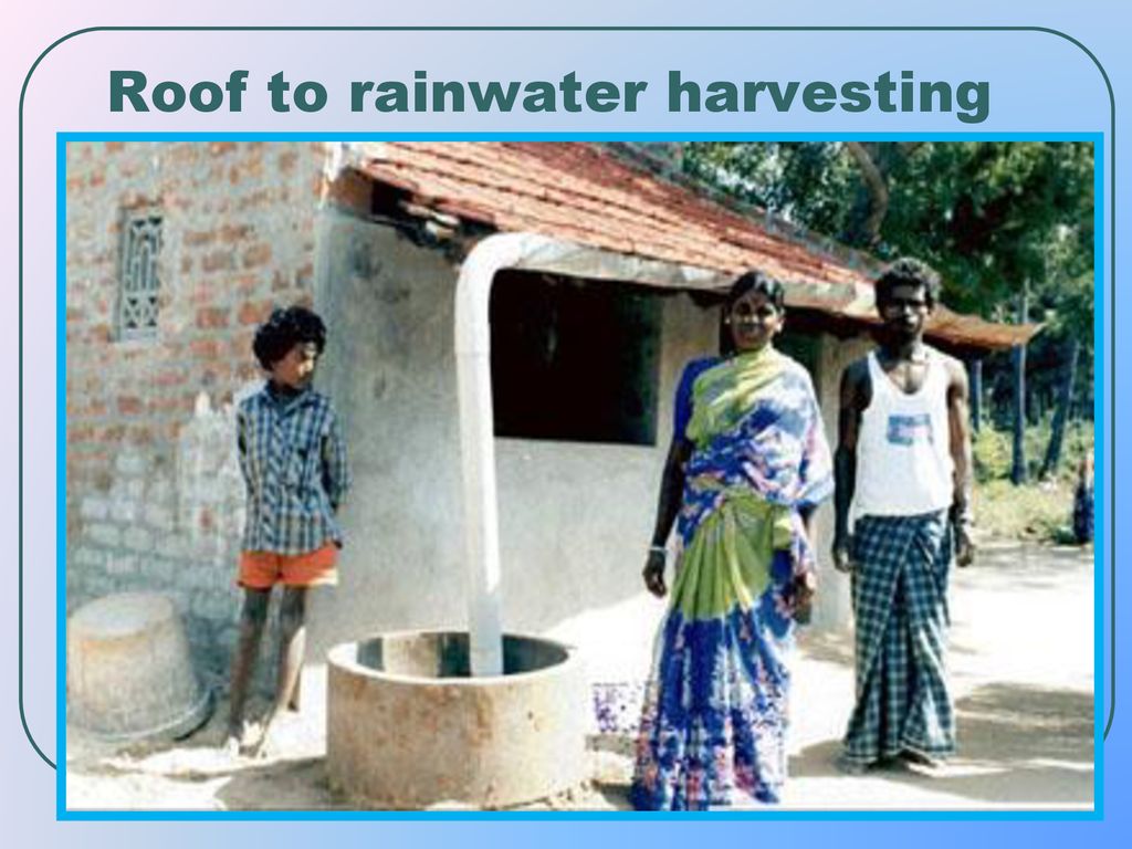 Roof to rainwater harvesting