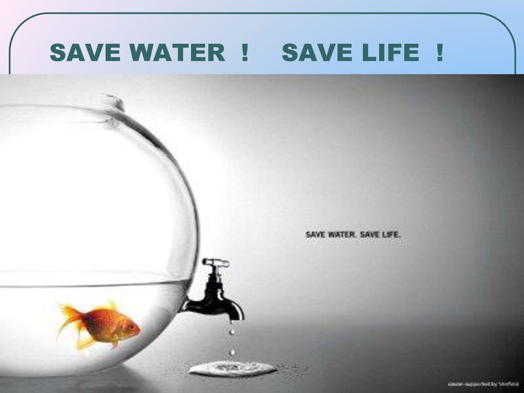 SAVE WATER ! SAVE LIFE !