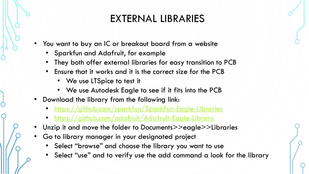 Snowman pcb design workshop components libraries ppt download