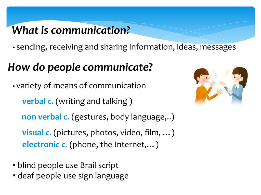 Ways of communicating презентация