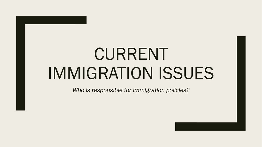 Current Immigration issues ppt download