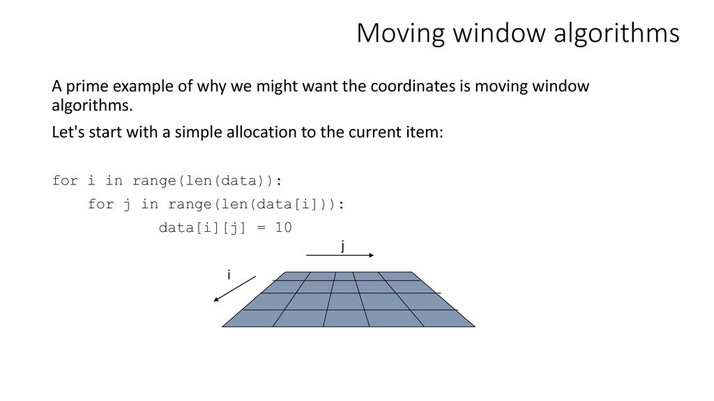 2D loops In spatial analysis, it is quite common to want to loop ...