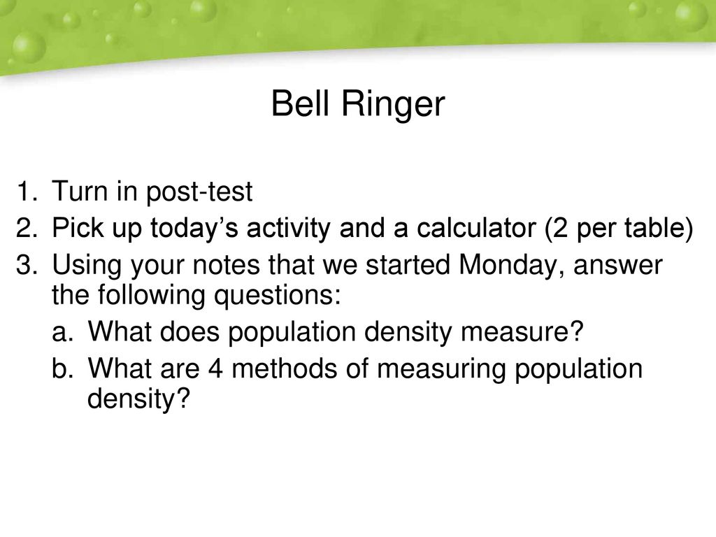 Bell Ringer You Need Both Handouts Calculator Ppt Download bell-ringer-you-need-both-handouts-calculator-ppt-download