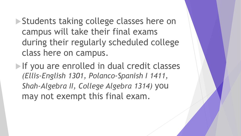 When Are College Finals 2025