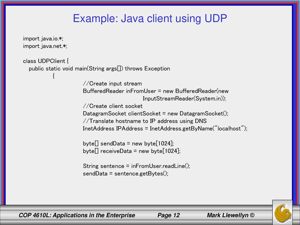 COP 4610L: Applications in the Enterprise Spring ppt download