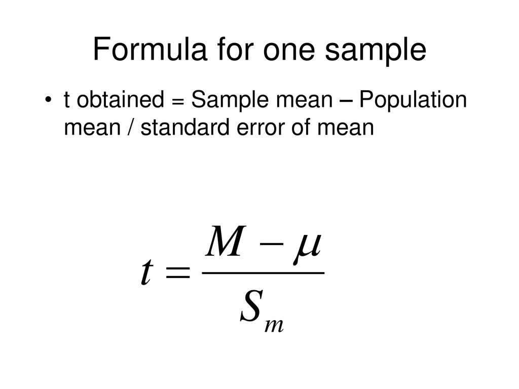 Doing t tests by hand ppt download