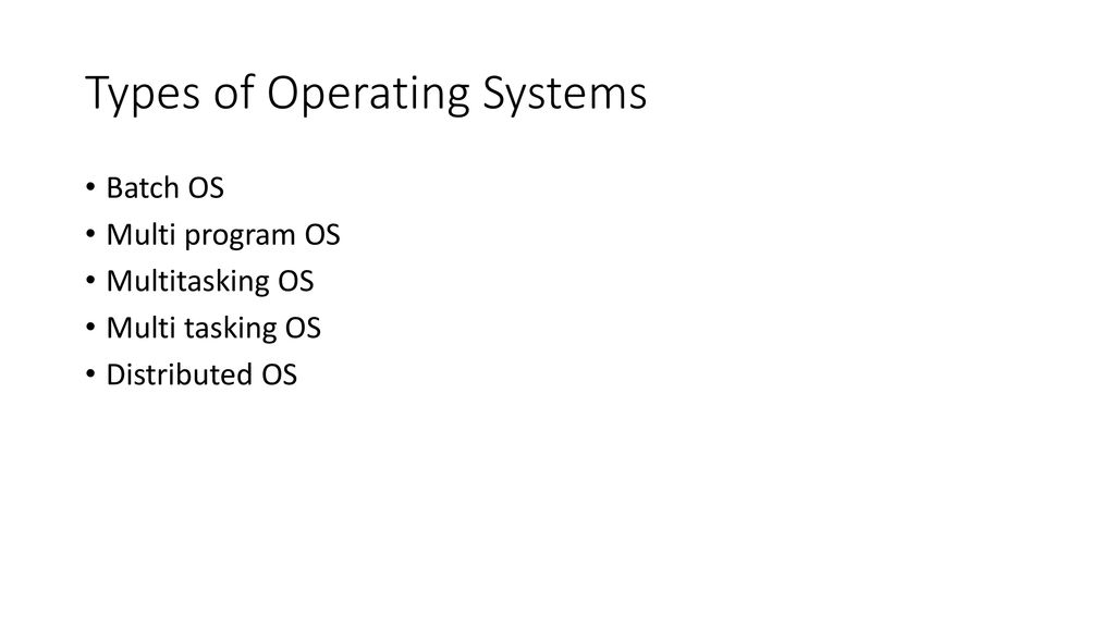 Operating System Introduction. - ppt download