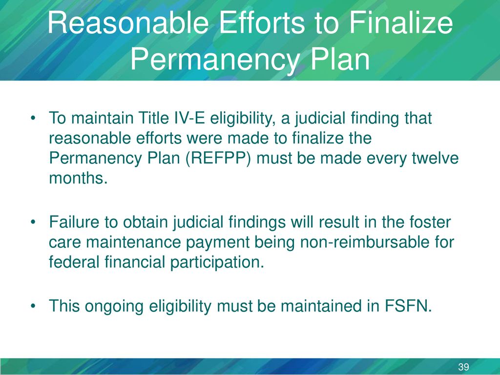 Title IV-E Extended Foster Care (EFC) Funding Eligibility - Ppt Download