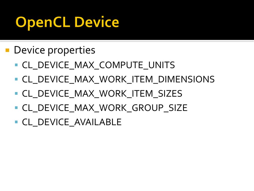 Opencl introduction ii ppt download