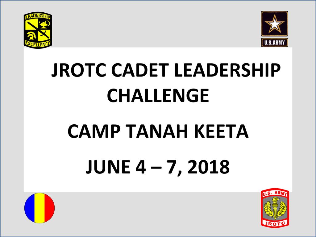 Jrotc Cadet Leadership Challenge Ppt Download
