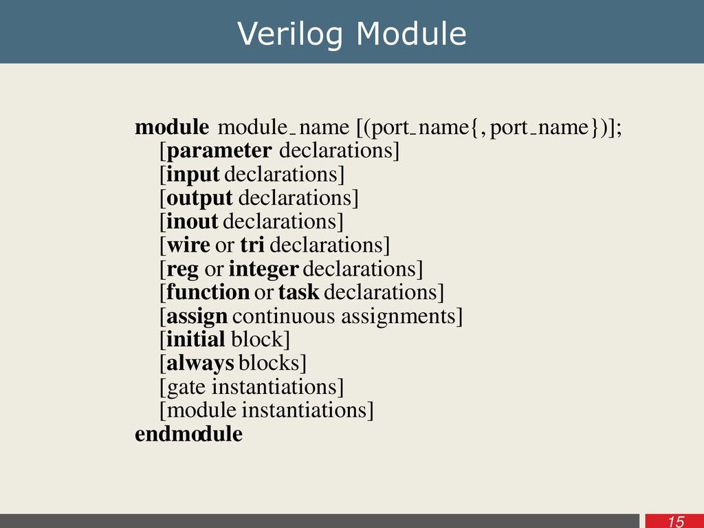 Dr Tassadaq Hussain Verilog Dr Tassadaq Hussain Ppt Download