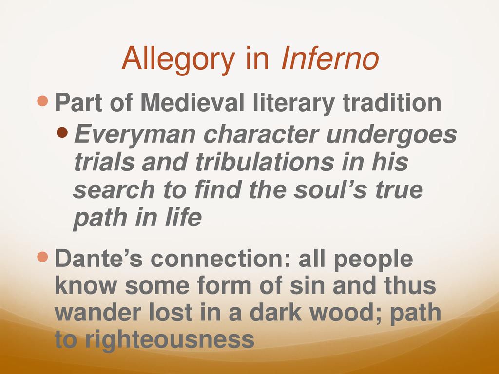 Defining The Allegory Of Dante's Inferno
