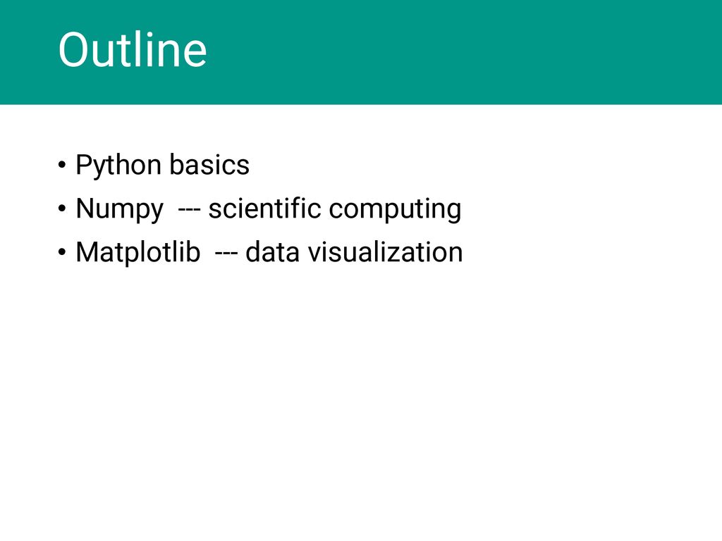 Tutorial 1 python numpy and aws tutorial ppt download