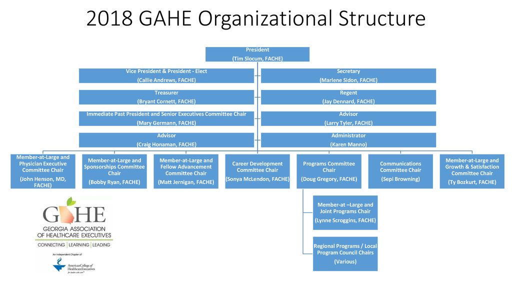 2018 GAHE Organizational Structure